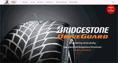 Desktop Screenshot of bridgestone.no